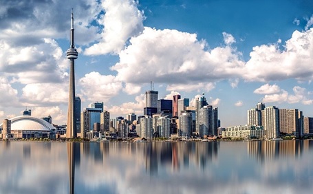 A panoramic view of Toronto